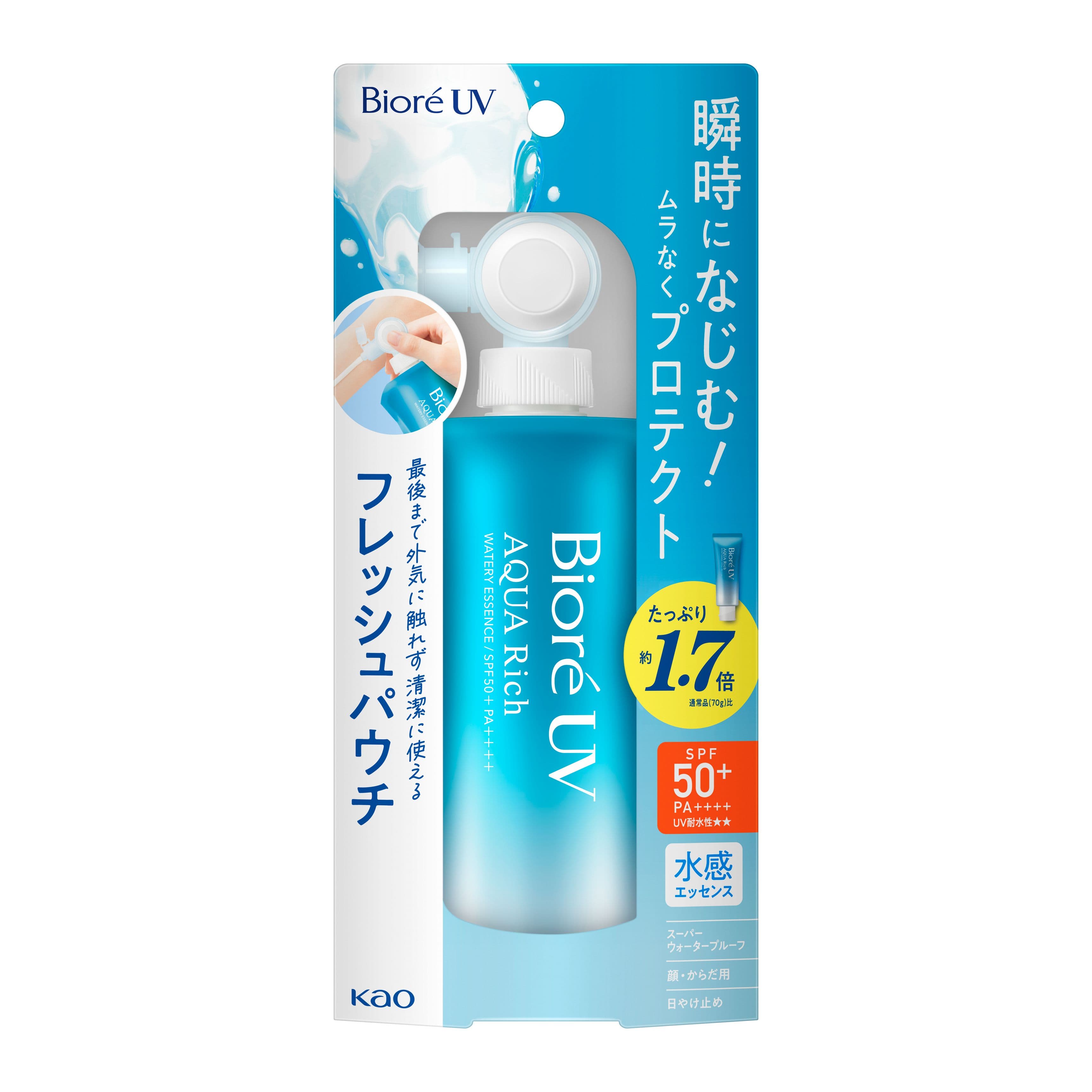 Kemasan Biore UV Aqua Rich Watery Essence Fresh Pouch 120 g